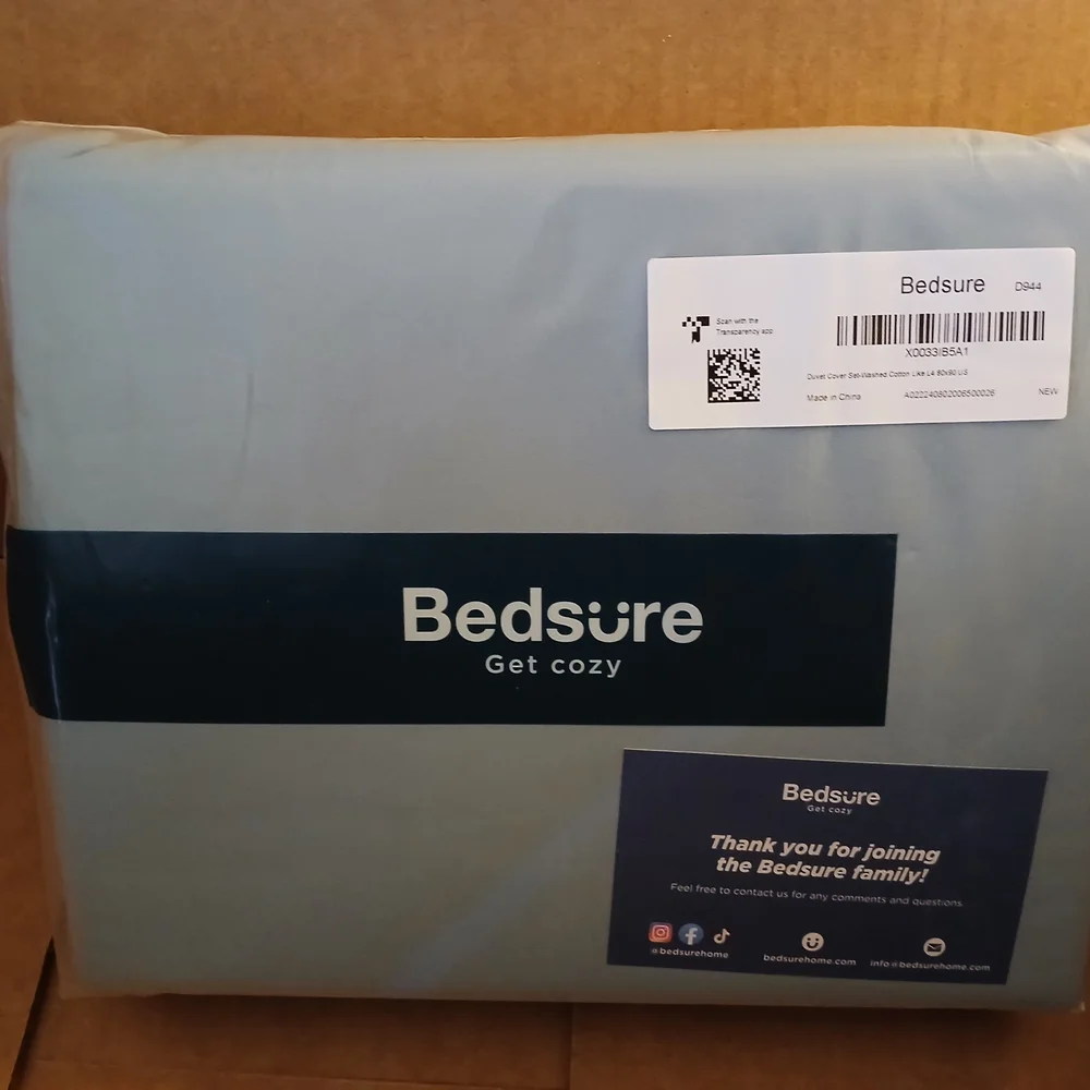 Bedsure Cozy Gray Duvet Cover